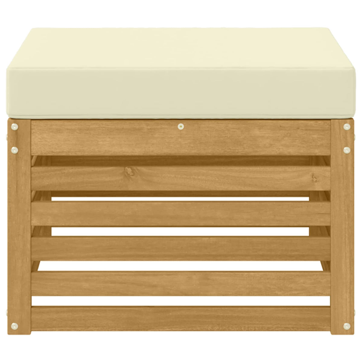 Poggiapiedi da Esterno Legno di Acacia Massello Bianco - homemem39