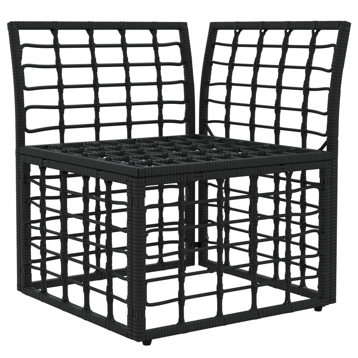 Modulo Divano Angolare da Esterno Nero polyrattan - homemem39