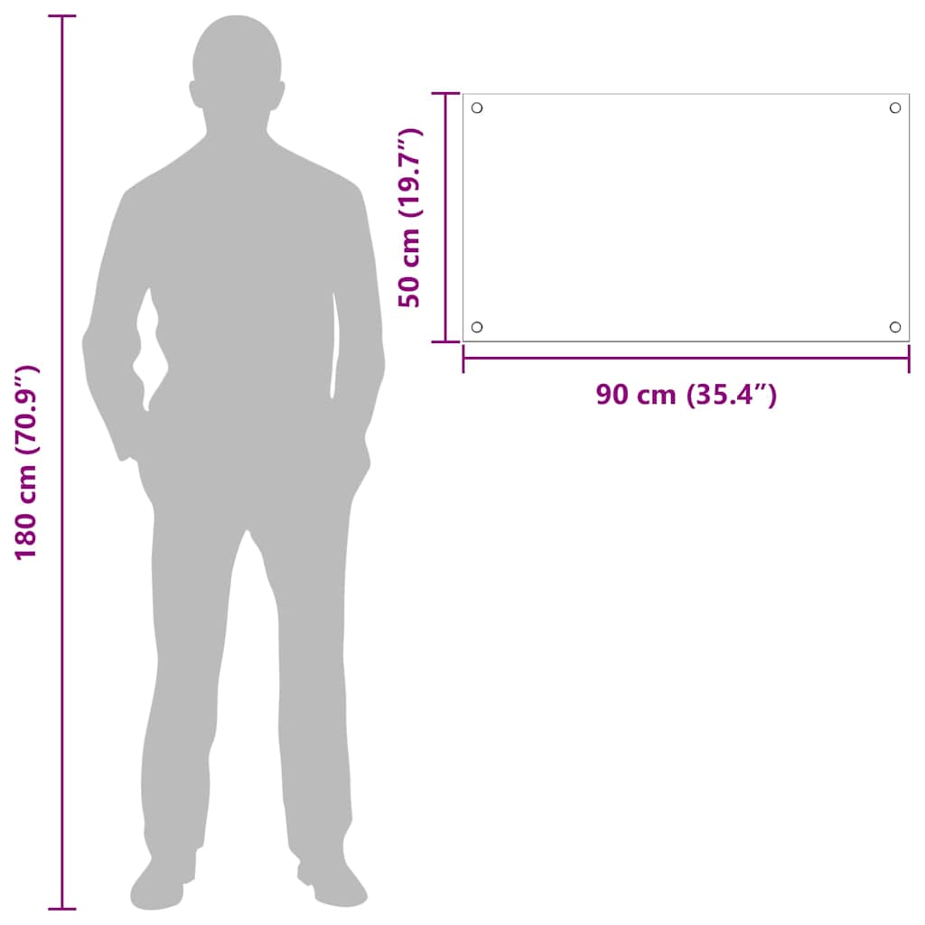 Rivestimento da Cucina Trasparente 90 x 50 cm vetro temperato