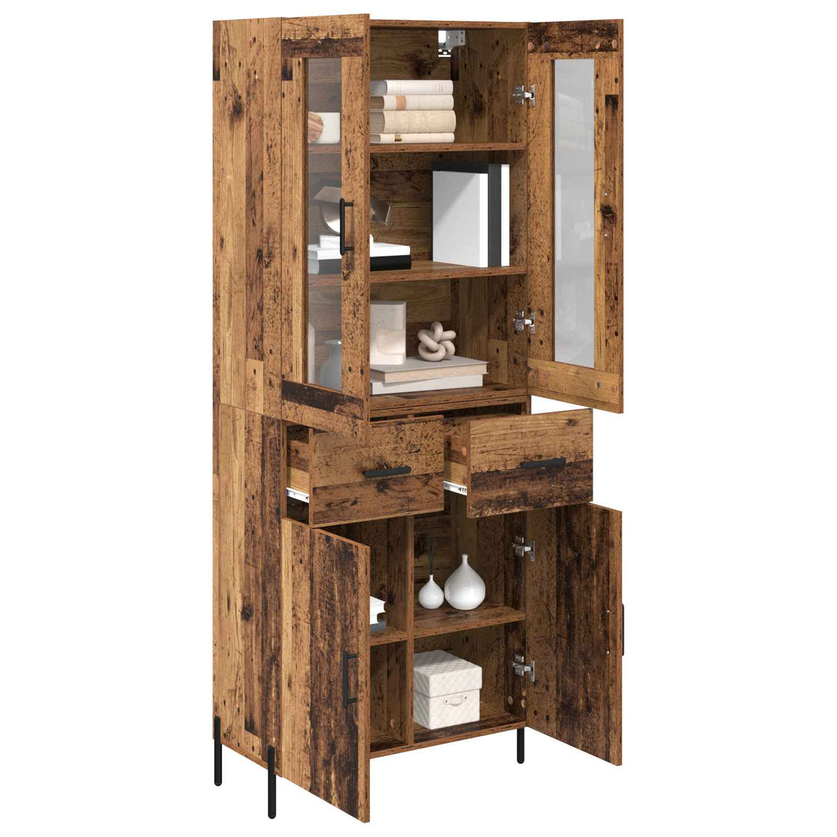 Credenza Legno vecchio 69,5 x 34 x 180 cm Legno ingegnerizzato - homemem39