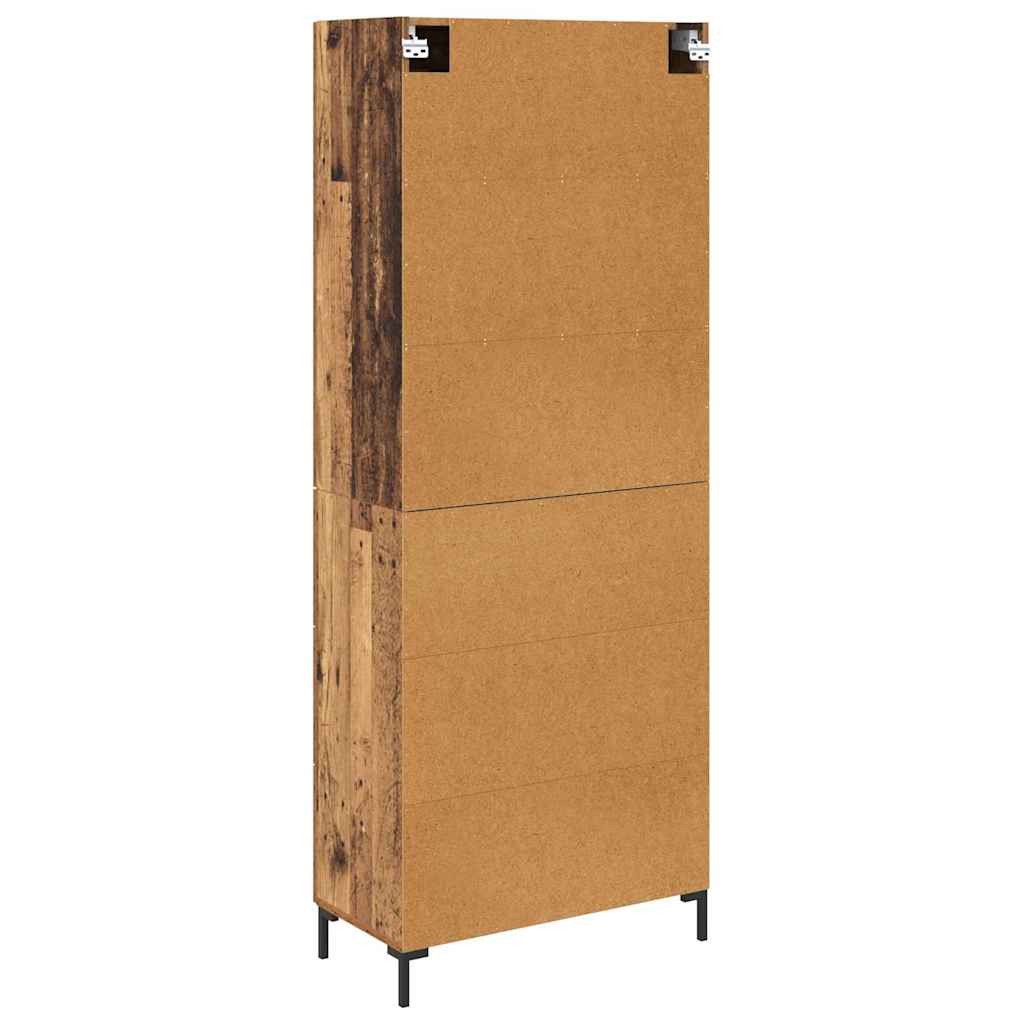 Credenza con cassetto 2 pcs Legno vecchio Legno multistrato | homemem39
