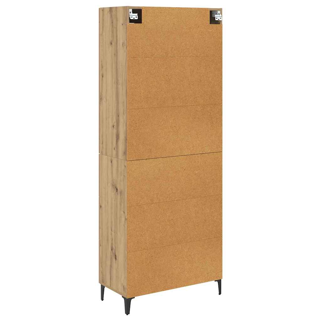 Credenza con cassetto Rovere artigianale 69,5 x 34 x 180 cm