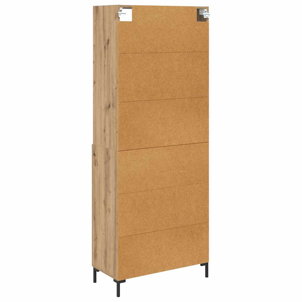 Credenza con cassetto Rovere artigianale 69,5 x 34 x 180 cm