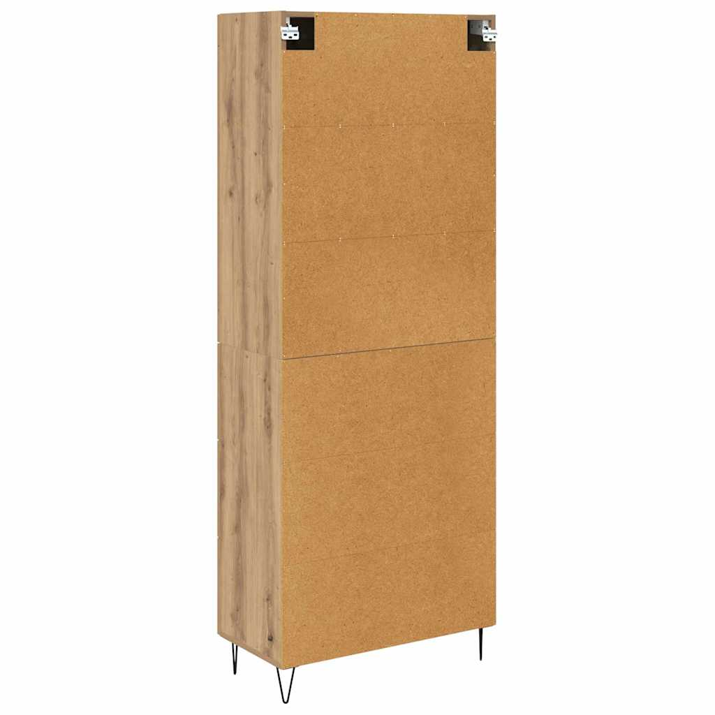 Credenza con cassetto Rovere artigianale 69,5 x 34 x 180 cm