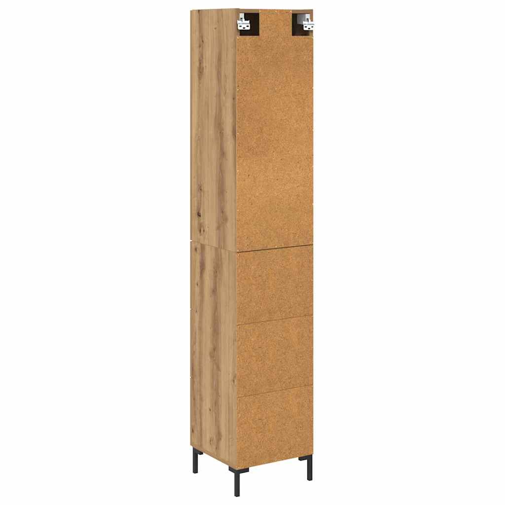 Credenza Rovere artigianale 34,5 x 34 x 180 cm - homemem39
