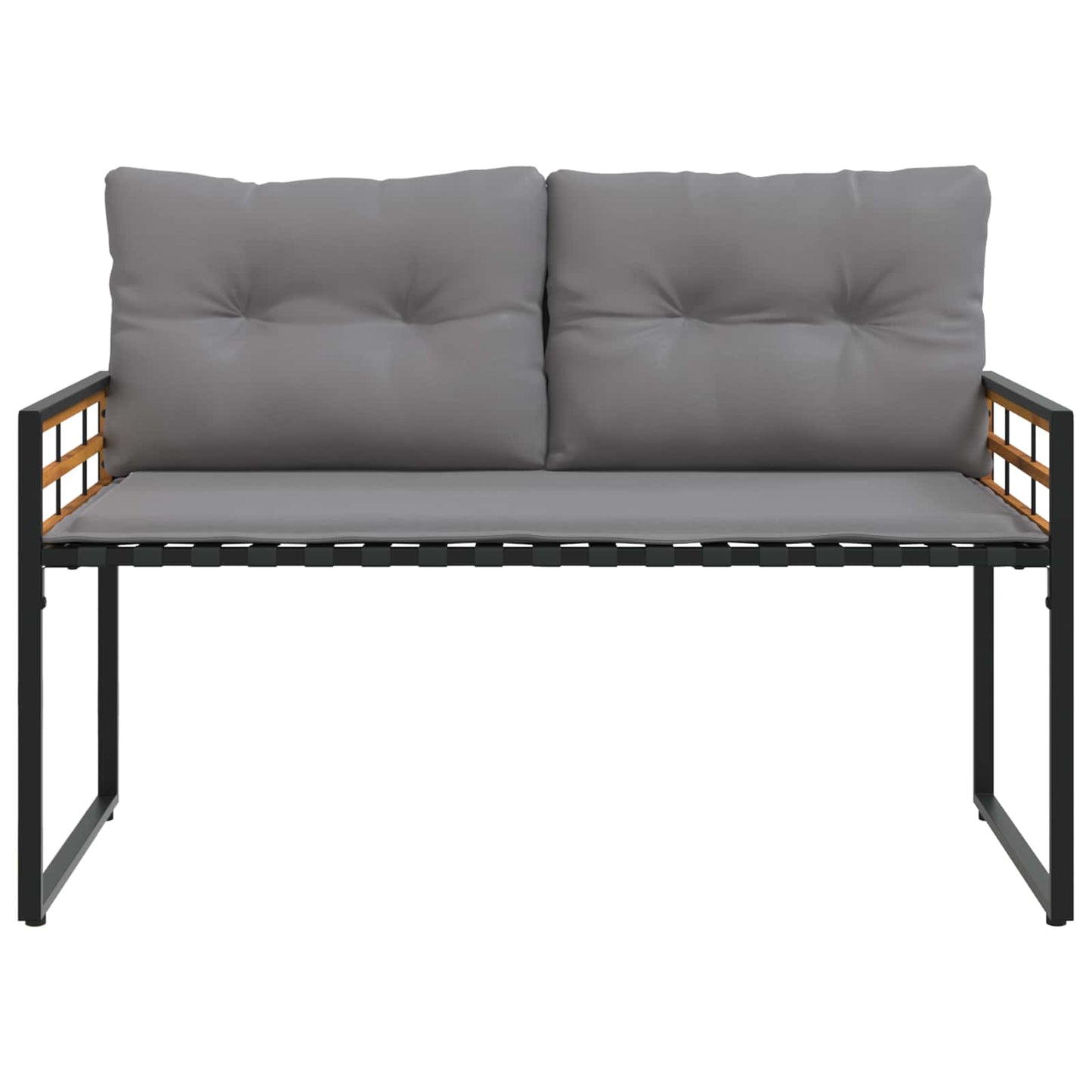 Set di Mobili da Esterno con cuscino 4 pcs Grigio chiaro