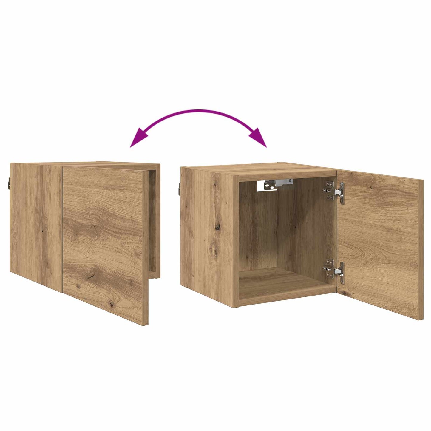 Mobile TV Rovere artigianale 30,5 x 30 x 30 cm