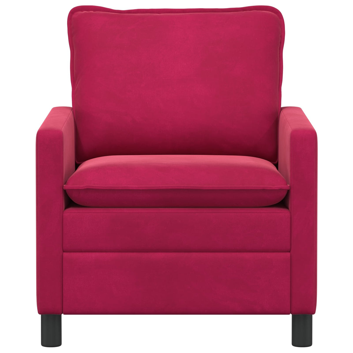 Divano Rosso Vino 76 x 81 x 87,5 cm Velluto - homemem39