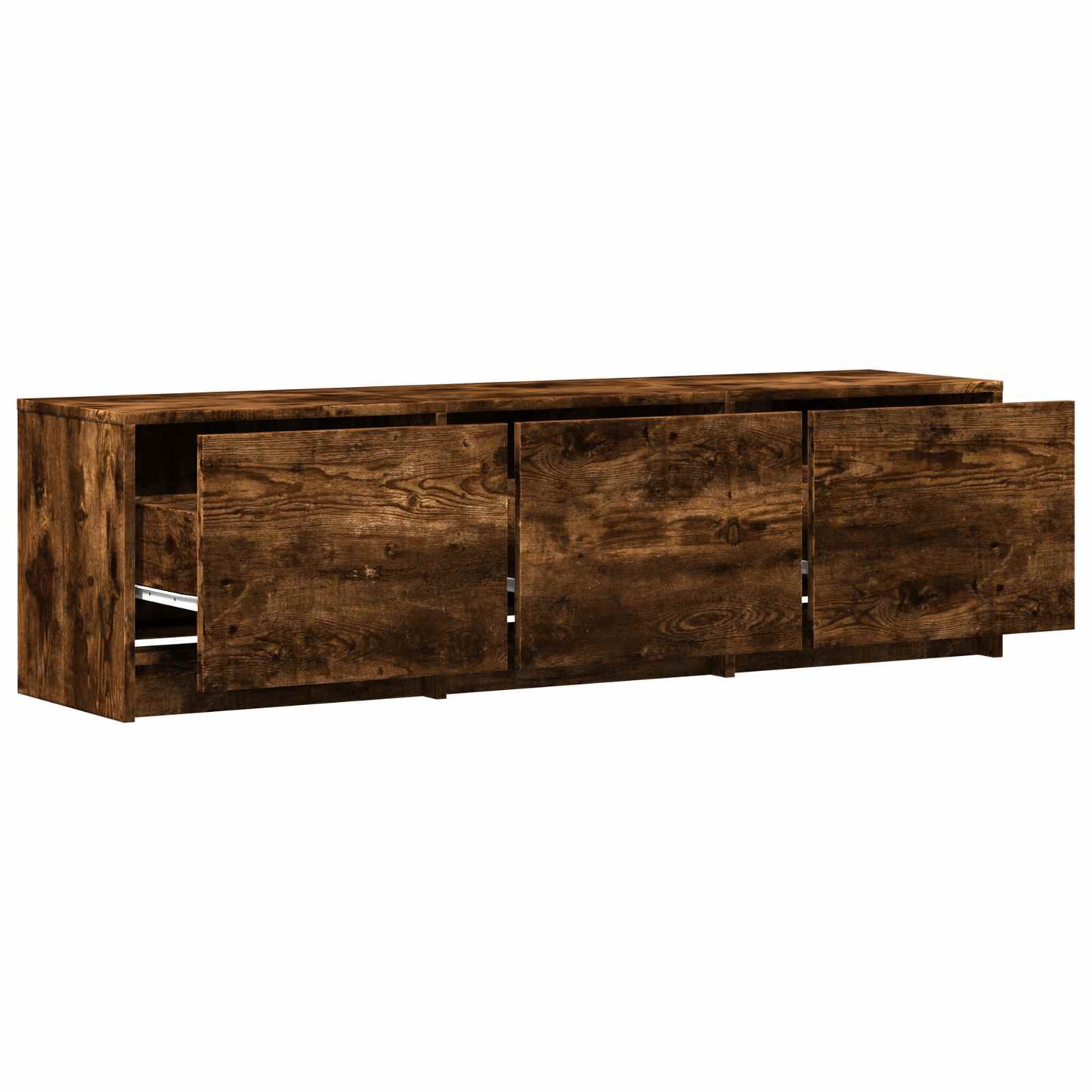 Mobile TV con LED con LED Quercia Affumicata 140 x 34 x 40 cm | homemem39