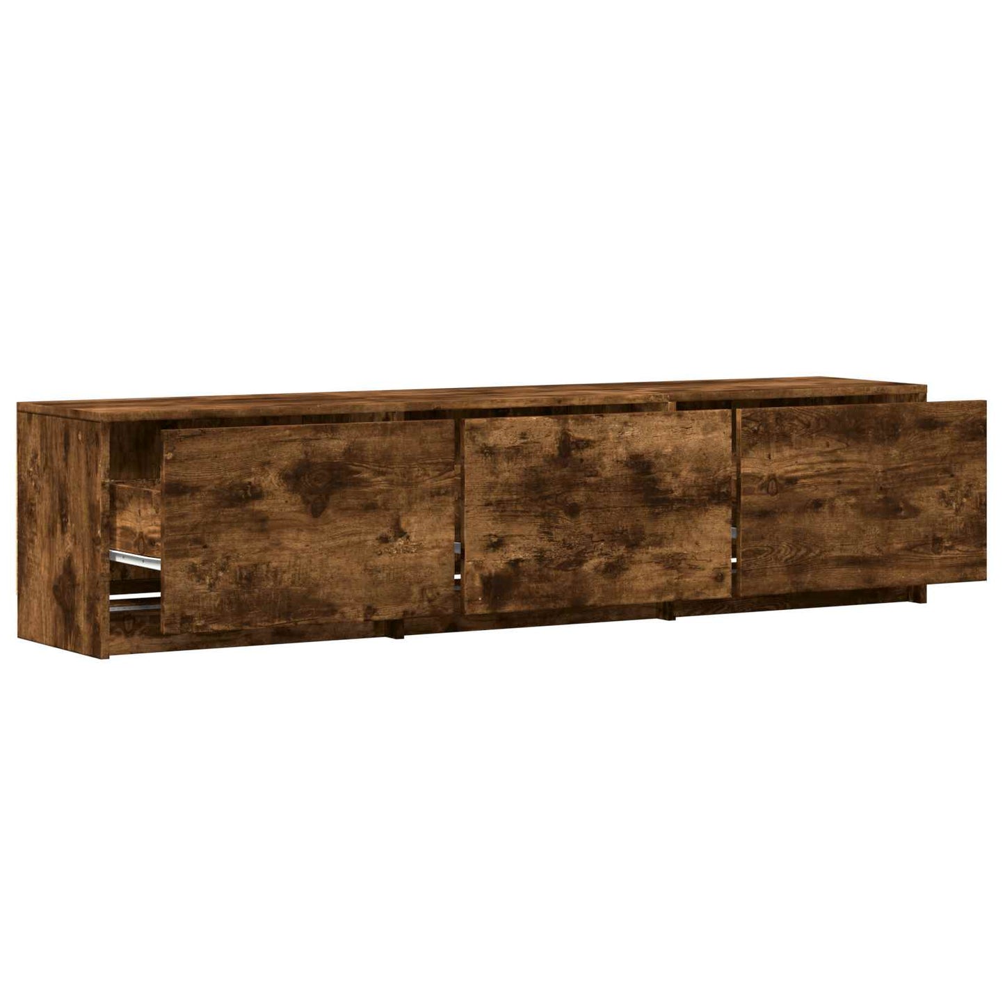 Mobile TV con LED con LED Quercia Affumicata 165 x 34 x 40 cm | homemem39