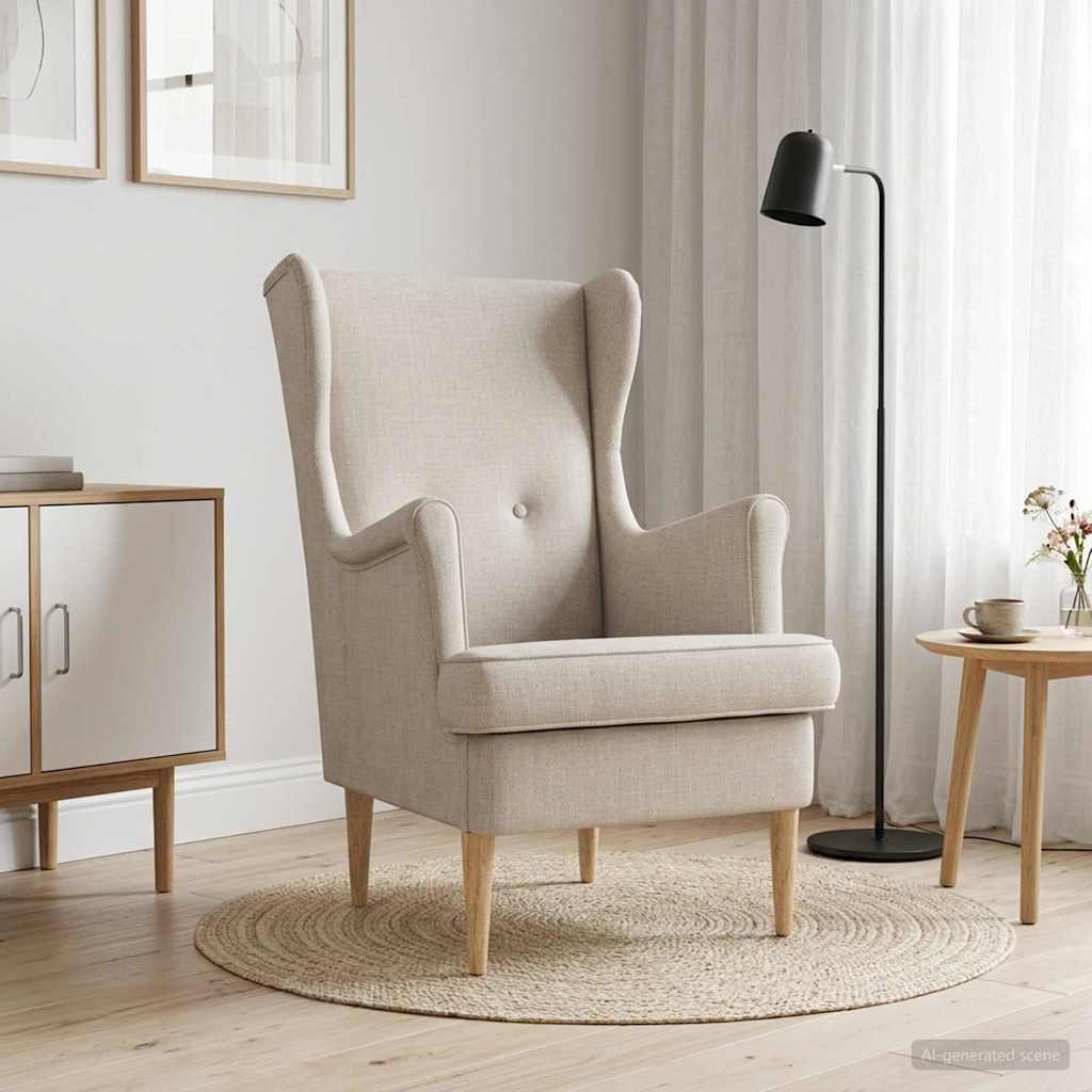 Poltrona Crema ARES - homemem39