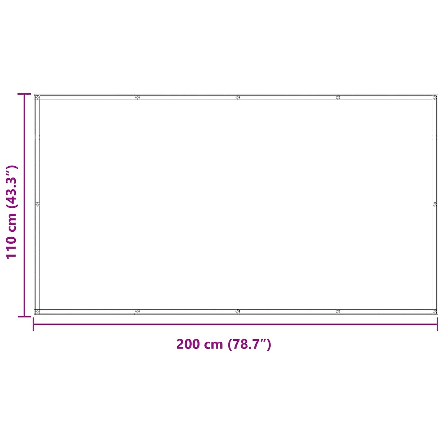 Schermo da balcone Grigio chiaro e bianco 110 x 200 cm | homemem39