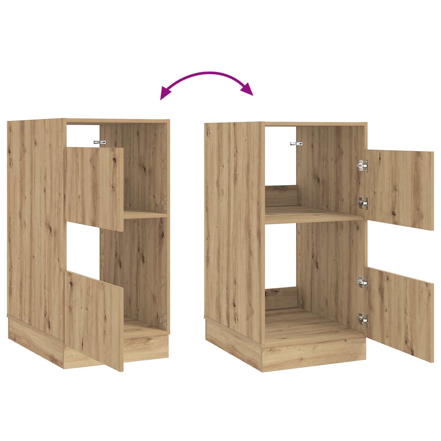 Mobile da lavanderia Rovere artigianale 50 x 68 x 102 cm