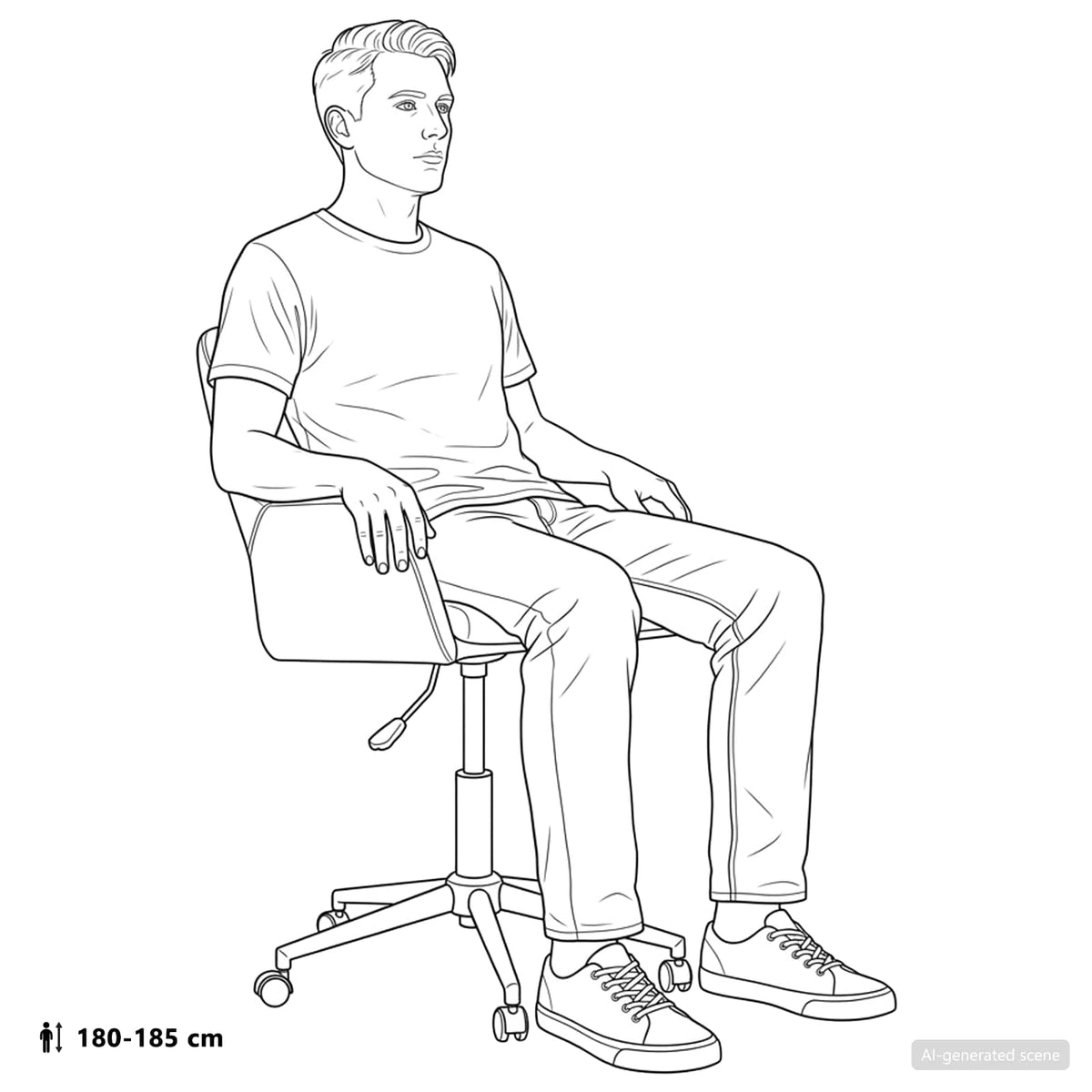 Sedie da scrivania girevoli 2 pz 54 x 58 x 90 cm Rosso Vino | homemem39