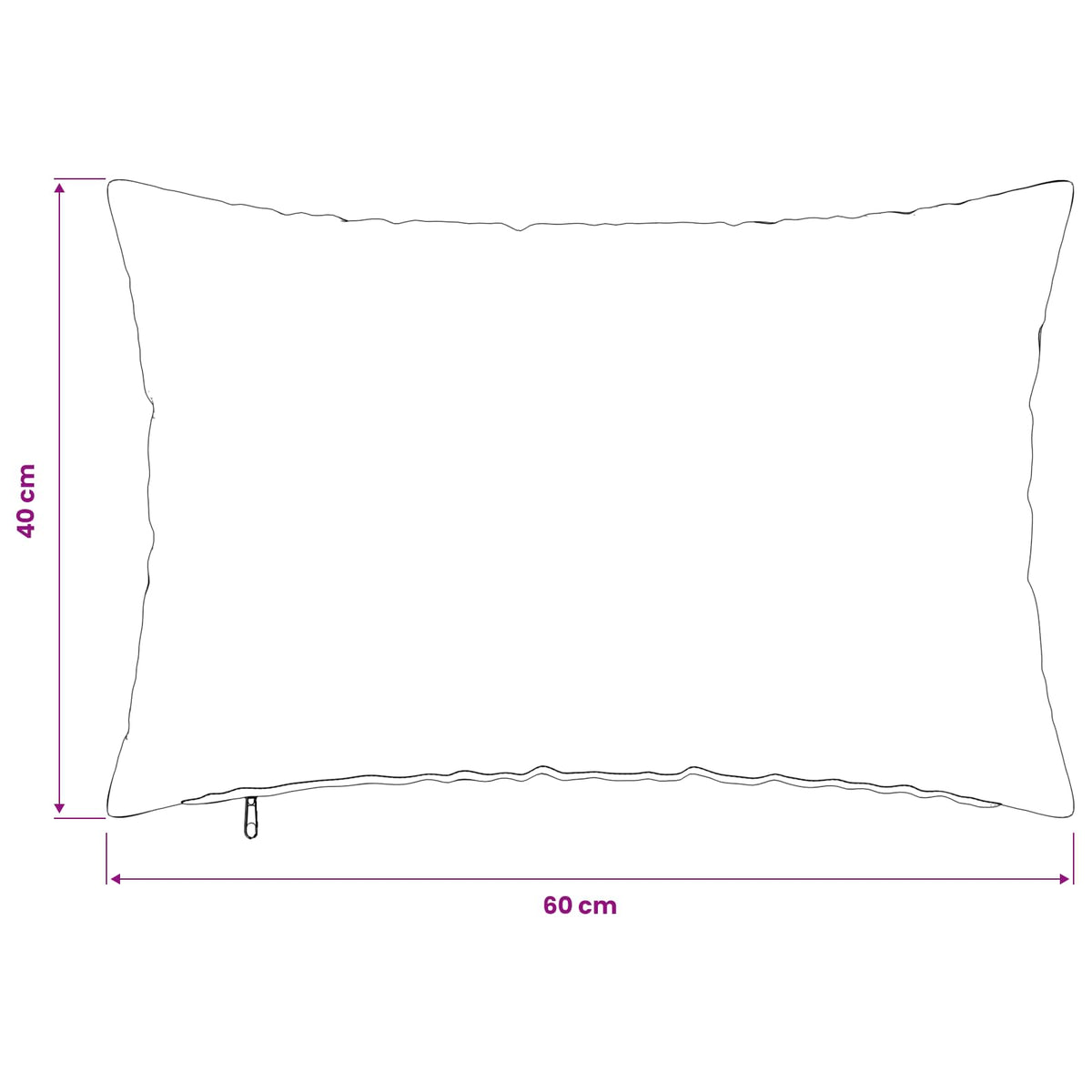Federa 6 pz HEERLEN Bianco 40 x 60 cm Tessuto