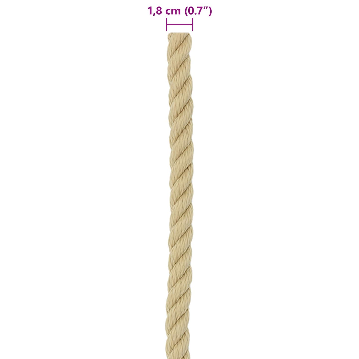 Corda da Barca 100 m 1.8 Naturale PP | homemem39