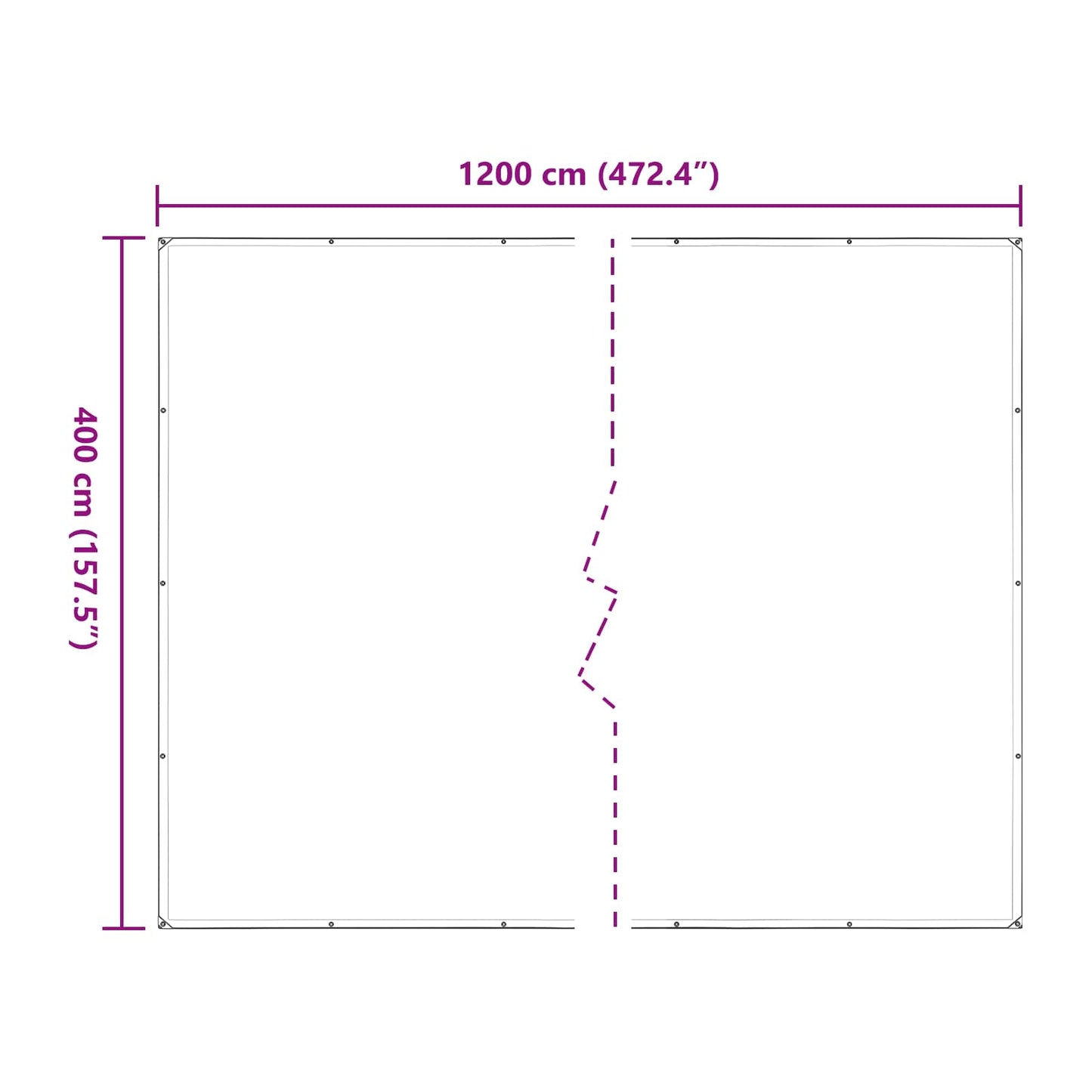 Copertura per Piante Trasparente 4 x 12 m PE | homemem39