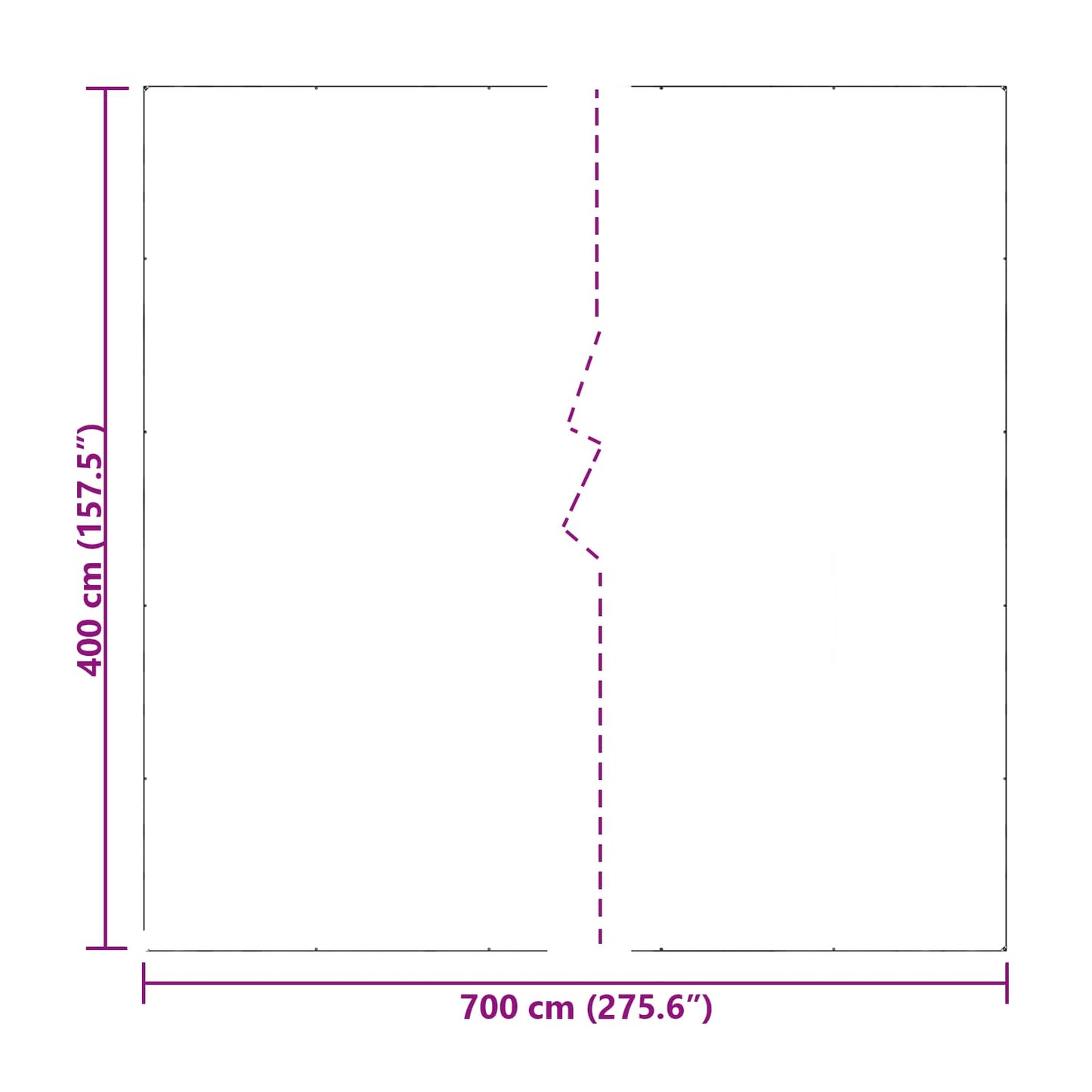 Telo con Occhielli Trasparente 7 x 4 m Polietilene | homemem39