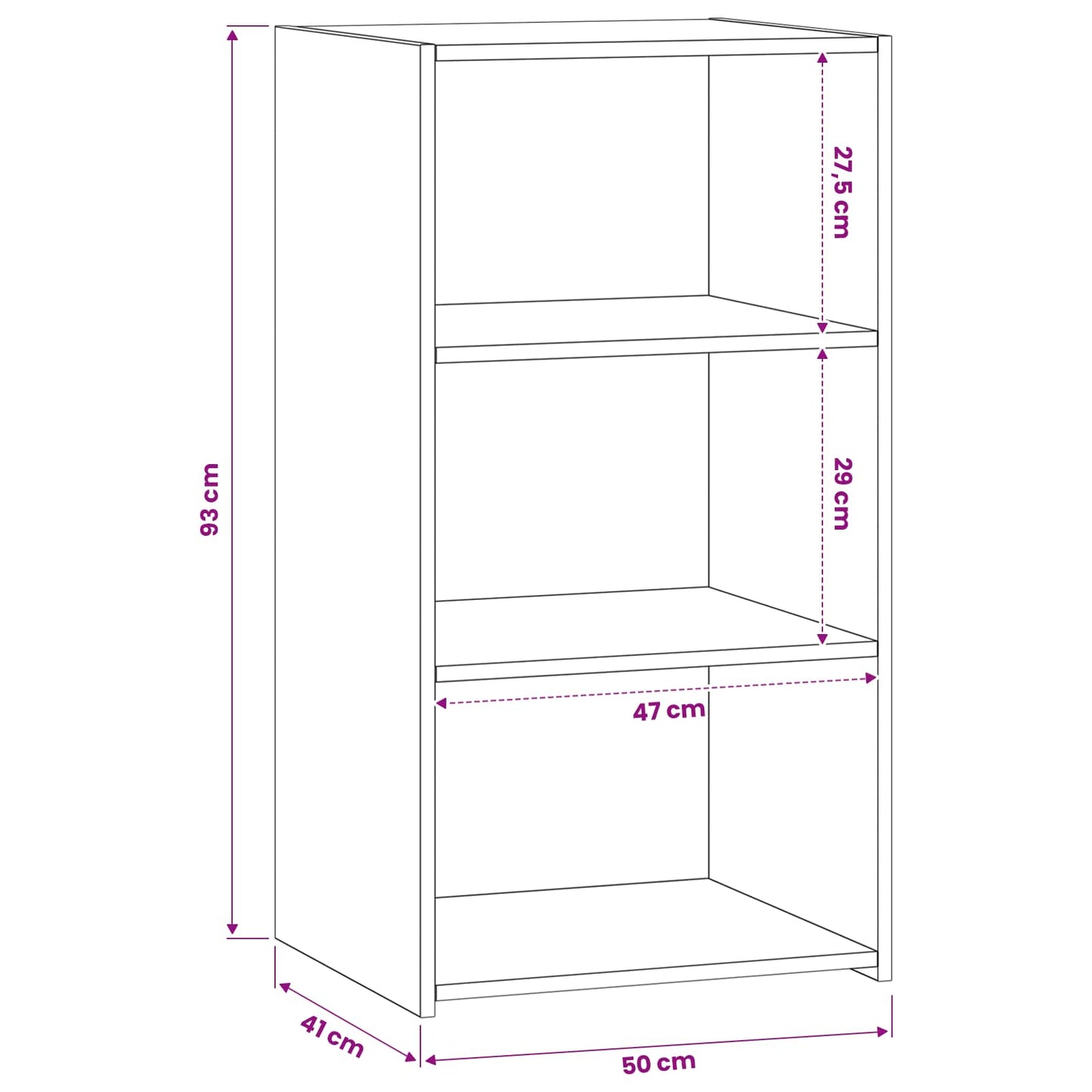 Credenza Rovere Artigianale 50 x 41 x 93 cm