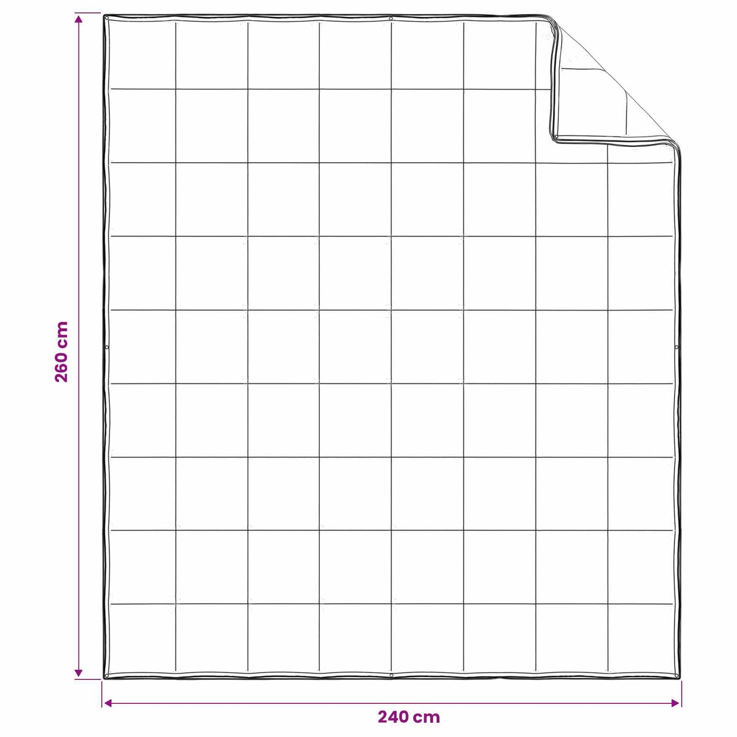 Piumone Completo Annuale Bianco 260 x 240 cm Fibra di bambù | homemem39