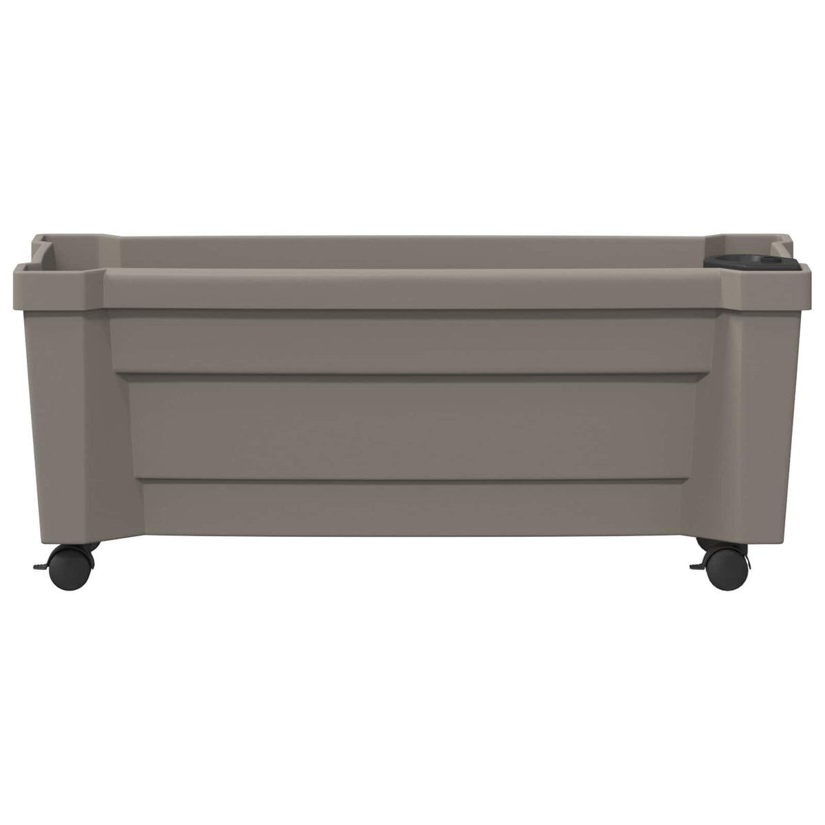 Vaso Calypso con Ruote PP Grigio - homemem39