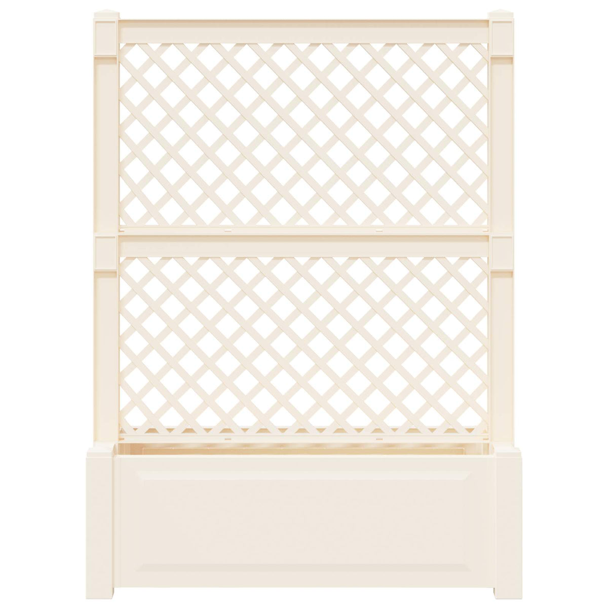 Grande vaso con trellis Bianco 99,5 x 43 x 133,5 PP - homemem39