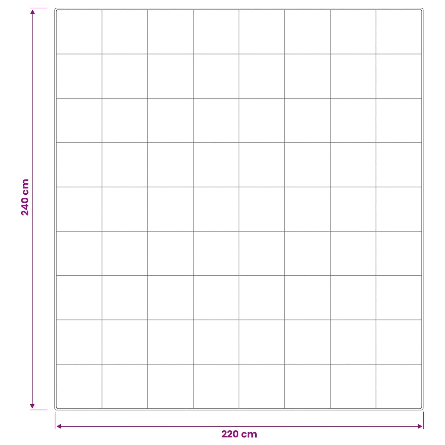 Piumone TRIER 220x240 cm 4 stagioni 220 GSM Bianco | homemem39