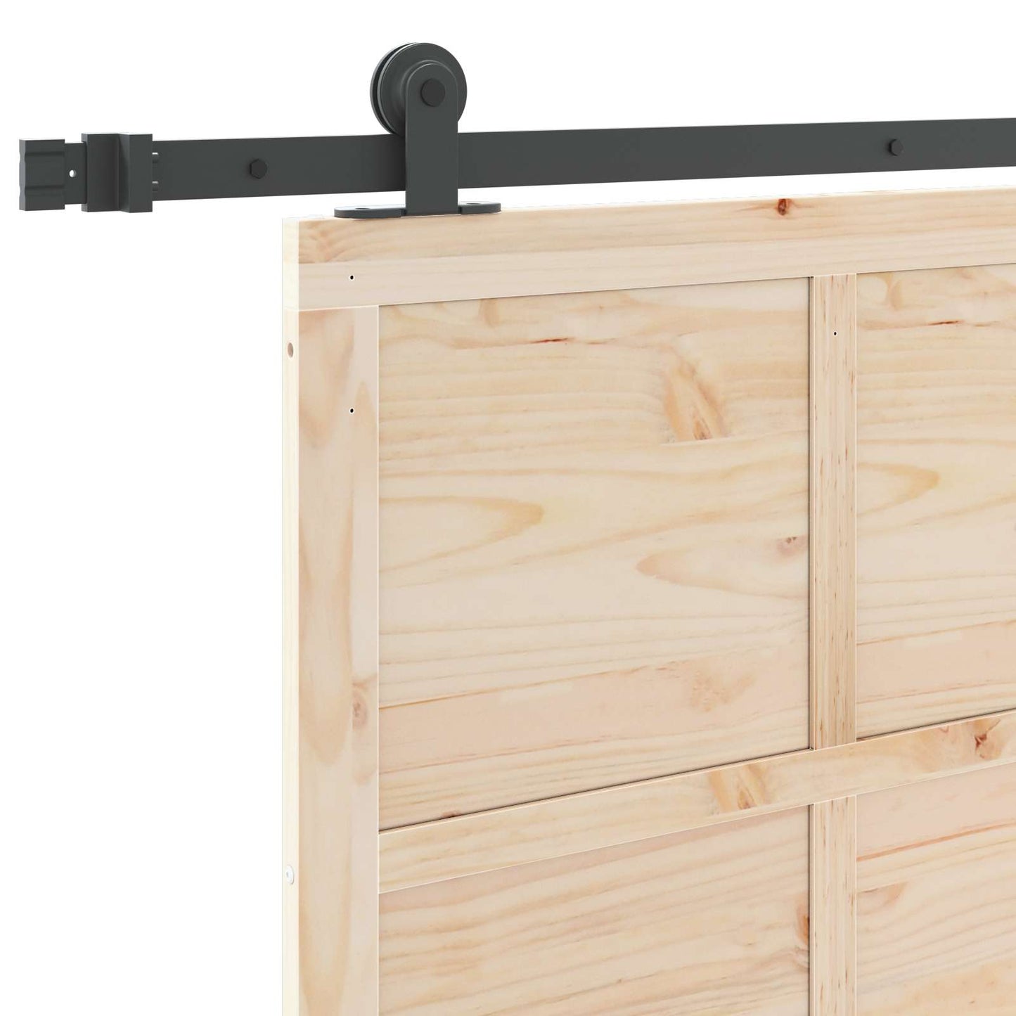 Porta scorrevole Naturale 80 x 208 cm Legno Massello di Pino | homemem39