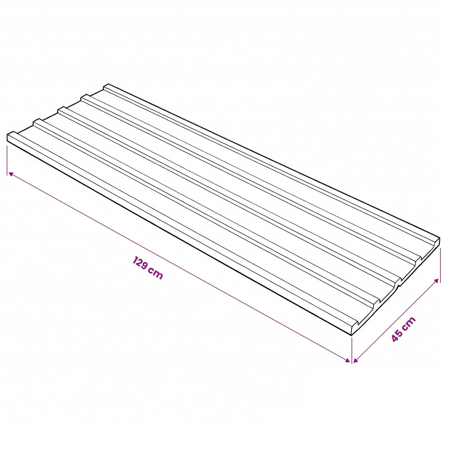 Pannello per tetto 12 pz Antracite 129 x 45 cm Acciaio zincato - homemem39