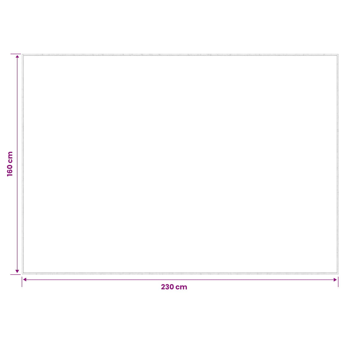 Tappeto Grigio 160 x 230 cm 100% Poliestere 3 mm Lavabile | homemem39