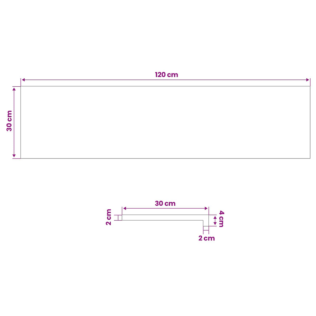 Gradini per Scale 8 pz 120 x 30 x 2 cm Marrone | homemem39