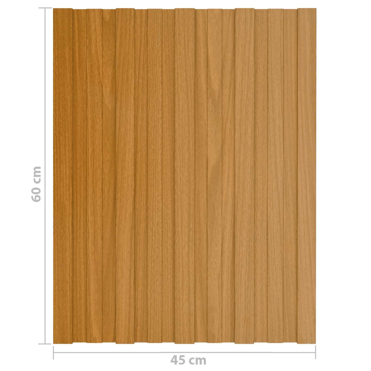 Pannello per tetto 36 pcs Naturale 60 x 45 cm Acciaio zincato | homemem39