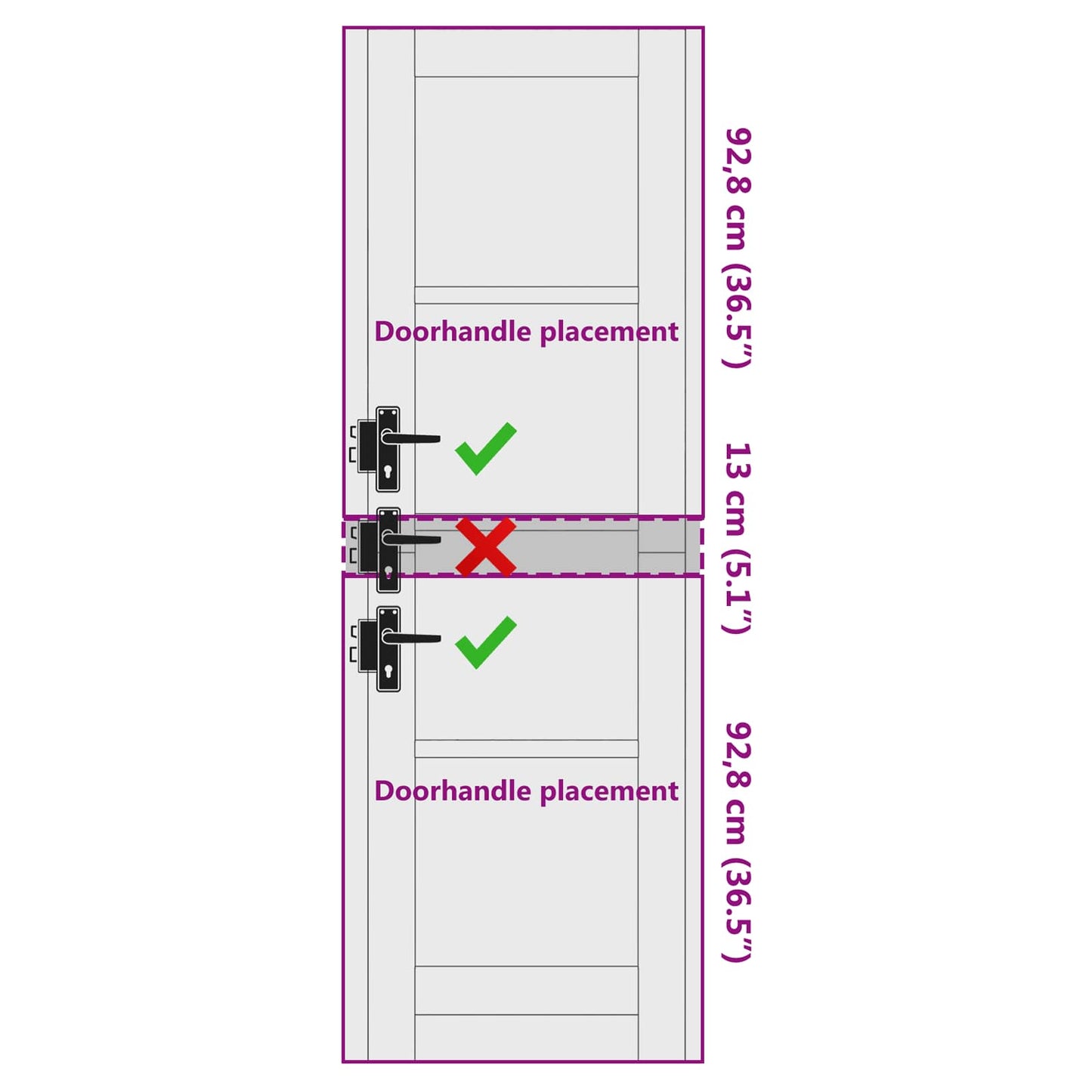 Porta Interna Bianco 61 x 198,5 cm Legno compensato | homemem39