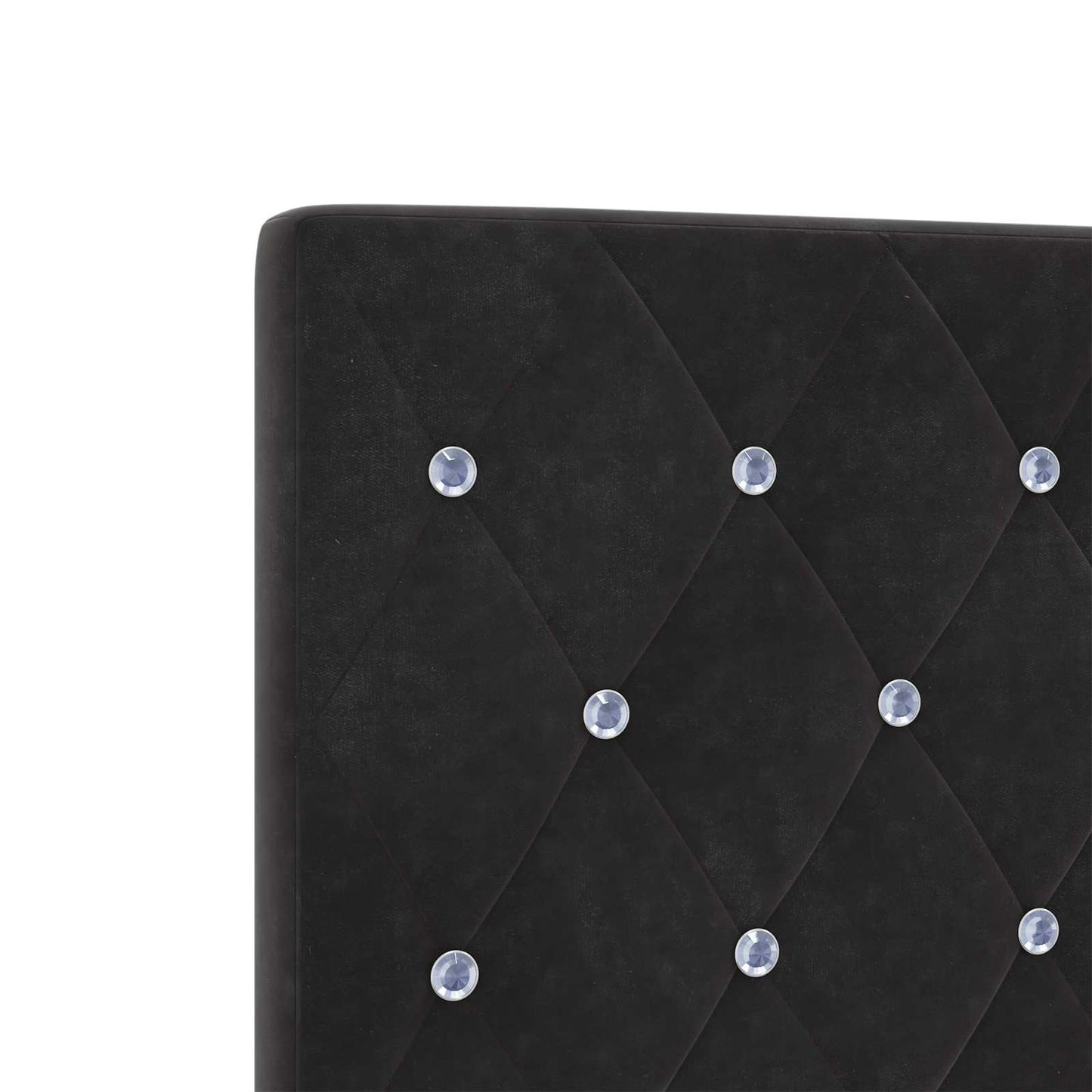 Letto box spring con materasso Nero 140 x 200 cm Velluto | homemem39