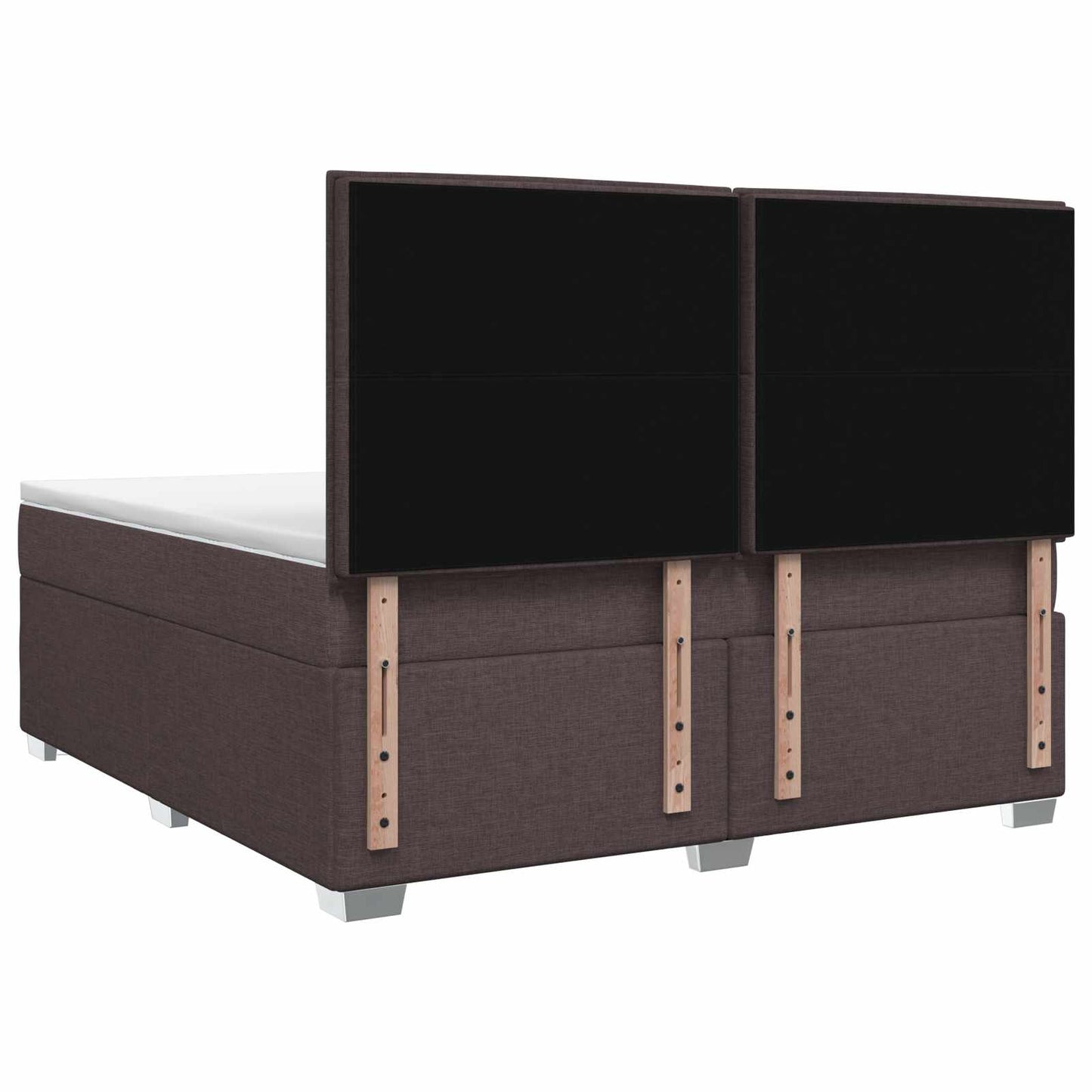 Letto box spring con materasso Marrone Scuro 140 x 200 cm | homemem39