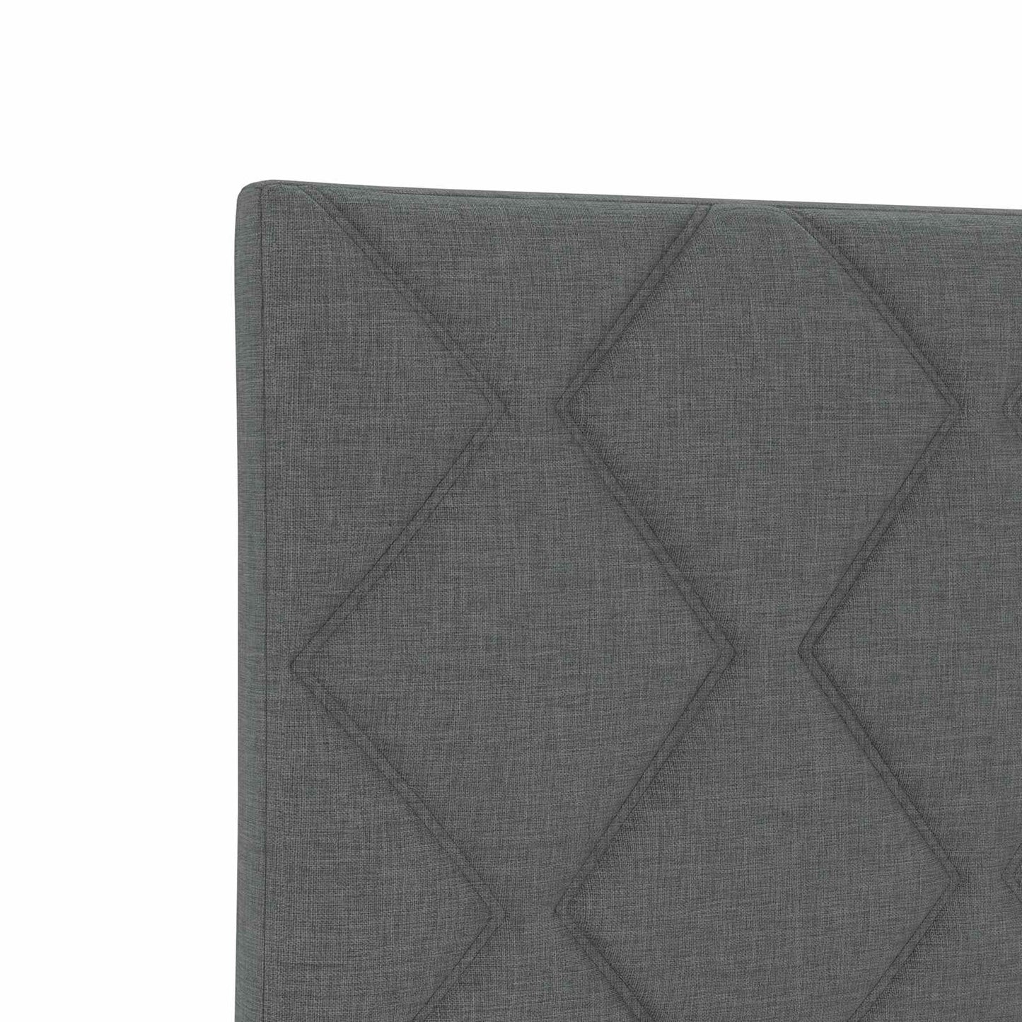 Letto ottomano con materasso Grigio Scuro 140 x 190 cm Tessuto | homemem39