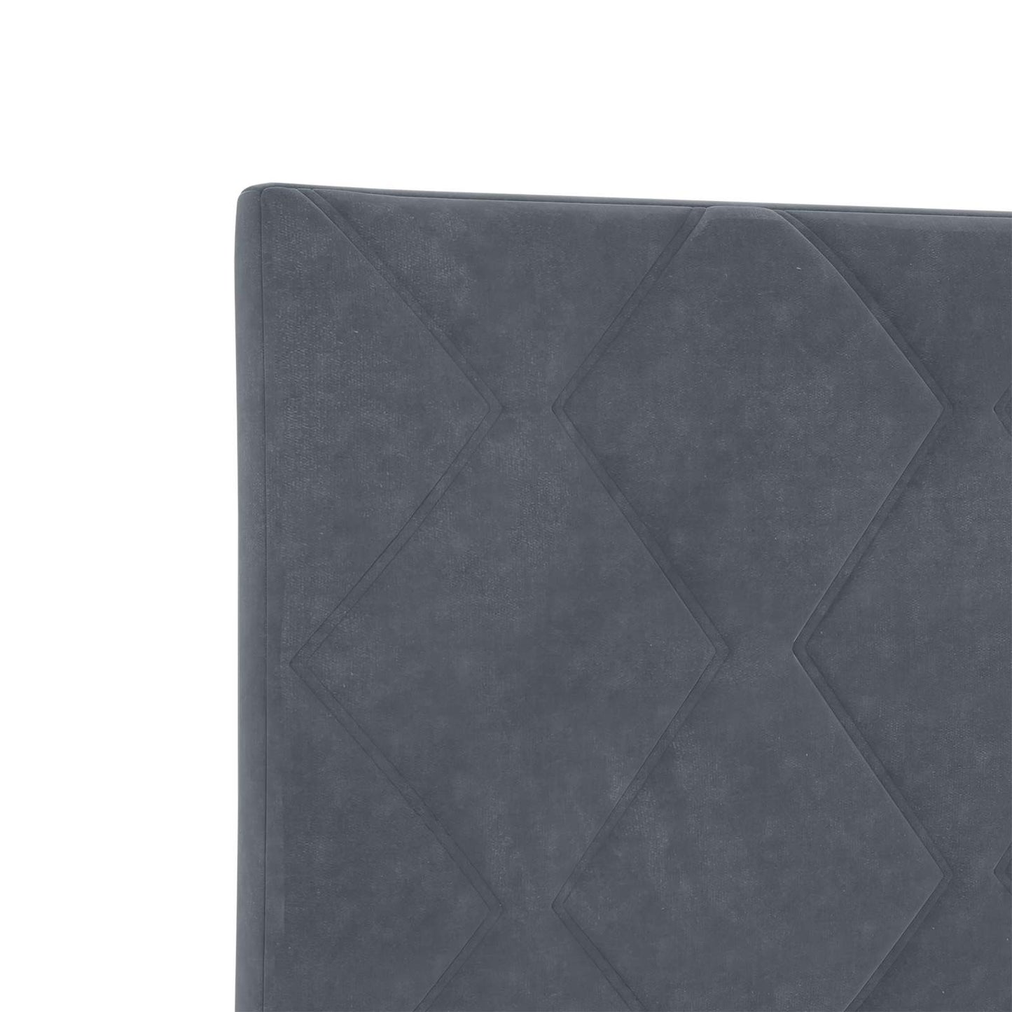 Letto ottomano con materasso Grigio Scuro 120 x 200 cm Velluto | homemem39