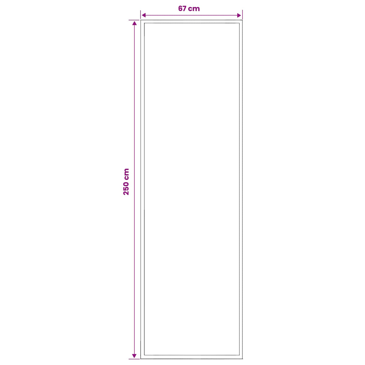 Tappeto Runner FLORNES Tessuto Arancione PP 7 mm | homemem39