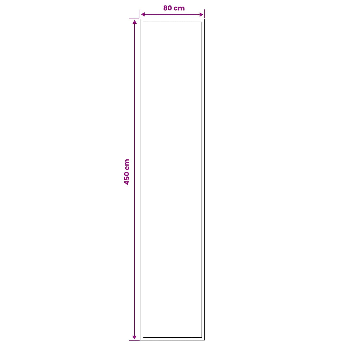Tappeto Runner FLORNES Tessuto Verde PP 7 mm | homemem39