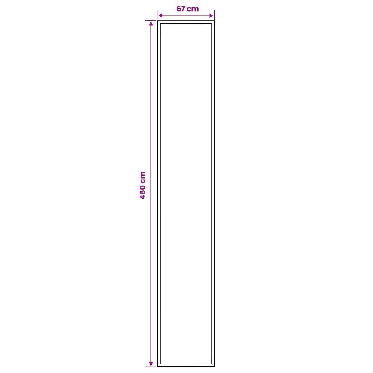 Tappeto Runner FLORNES Tessuto Marrone PP 7 mm | homemem39