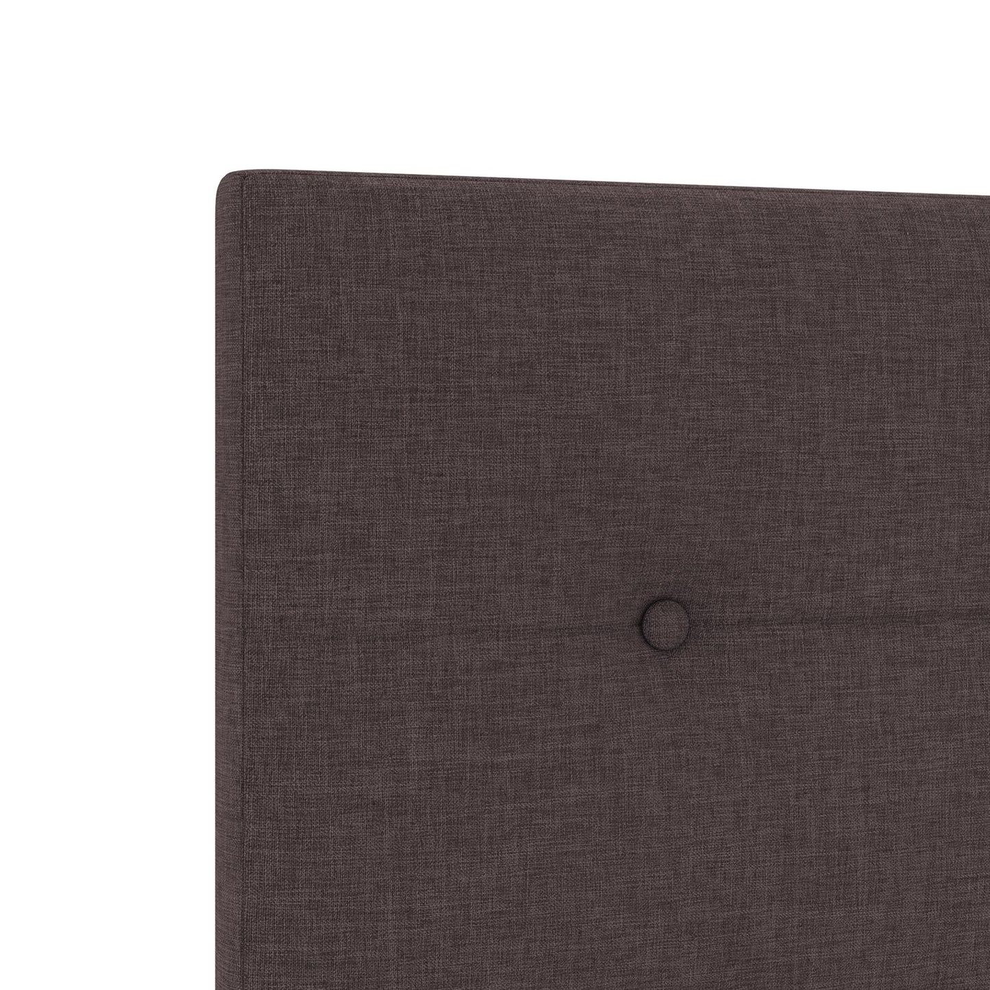 Testiera vidaXL Button Tufted Marrone Scuro 100 cm Tessuto