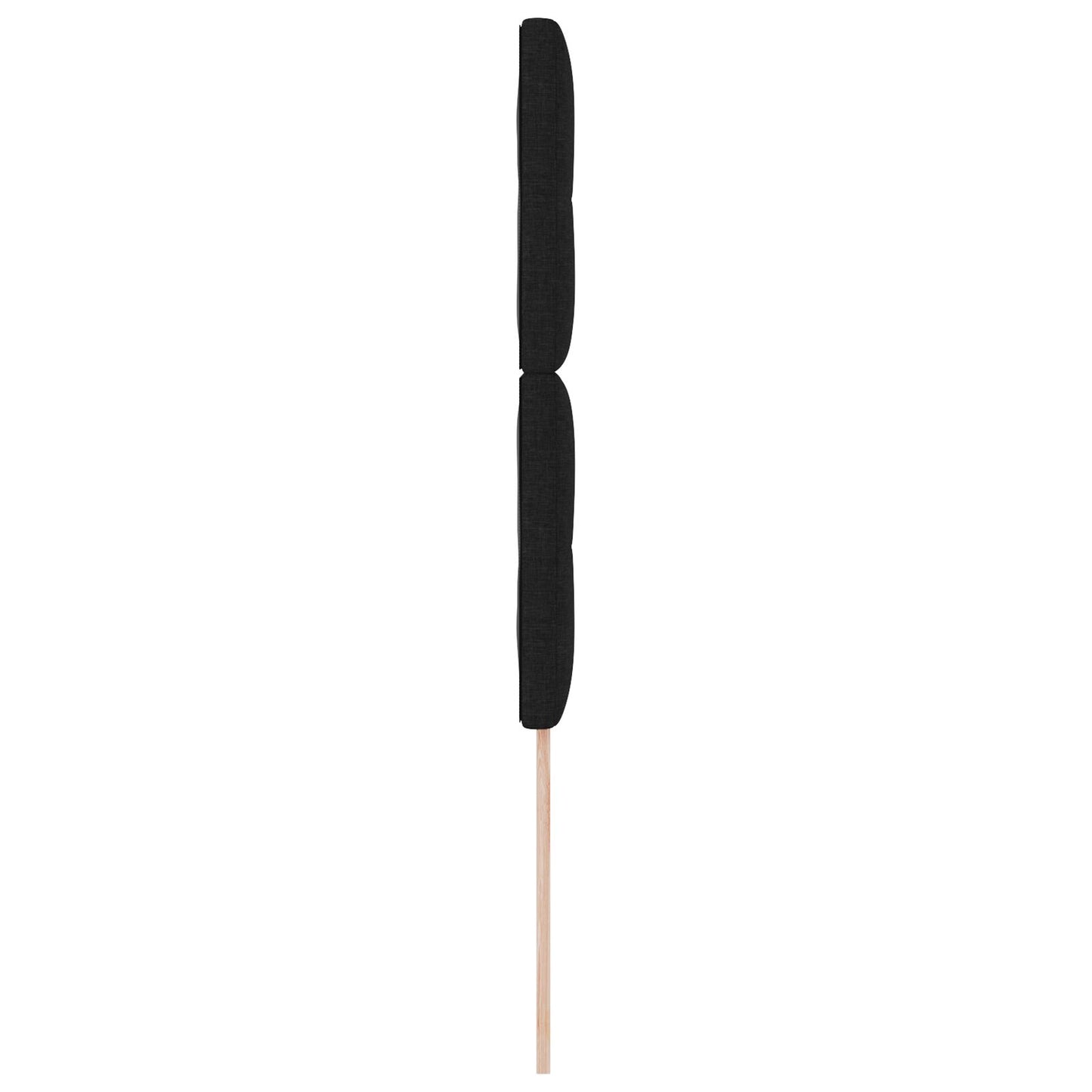 testiera vidaXL con bottoni trapuntati nera 90 cm in tessuto