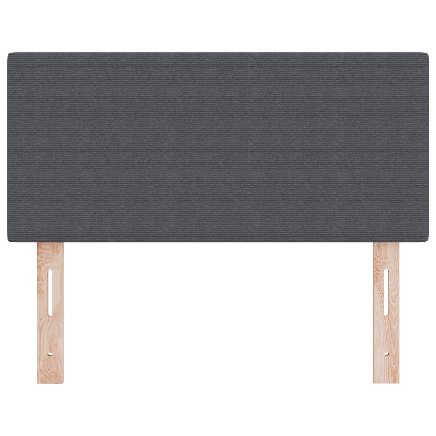 Testata LED Design Piatto Grigio Scuro 80 cm in Velluto