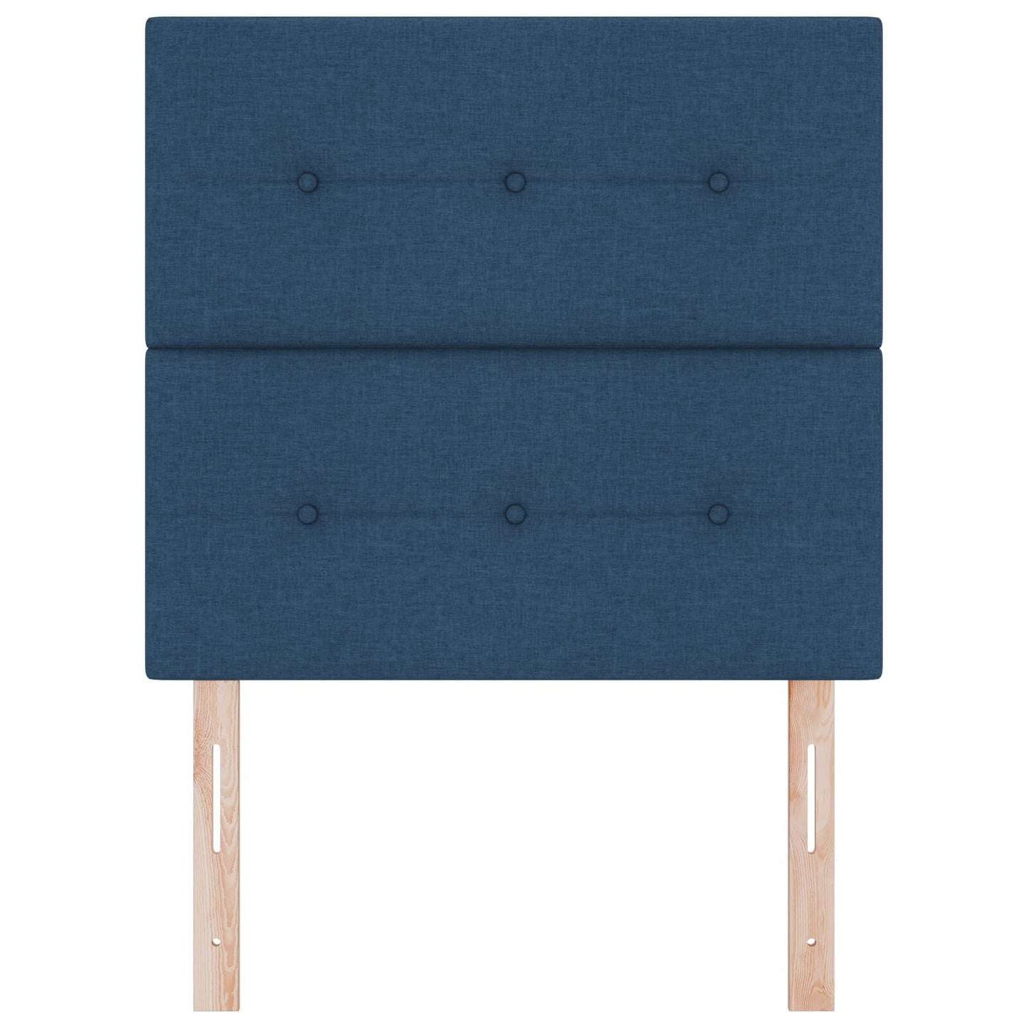 Testiera vidaXL Imbottita con Bottoni Blu 80 cm in Tessuto