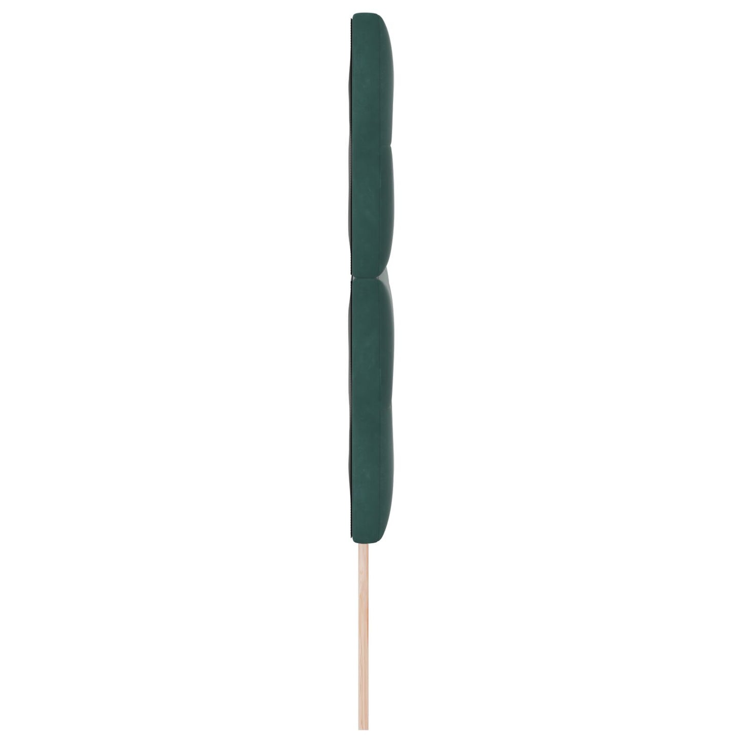 testiera vidaXL a bottoni in velluto verde scuro 140 cm