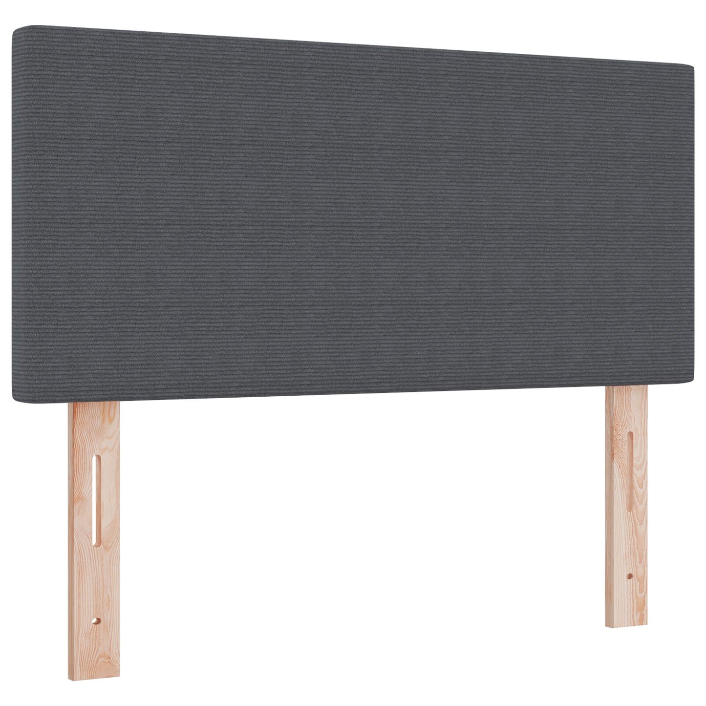 Testata LED Design Piatto Grigio Scuro 80 cm in Velluto