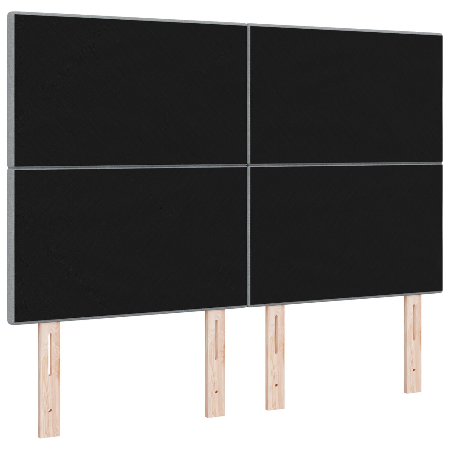 Testiera vidaXL Imbottita Grigia Chiara 140 cm in Tessuto
