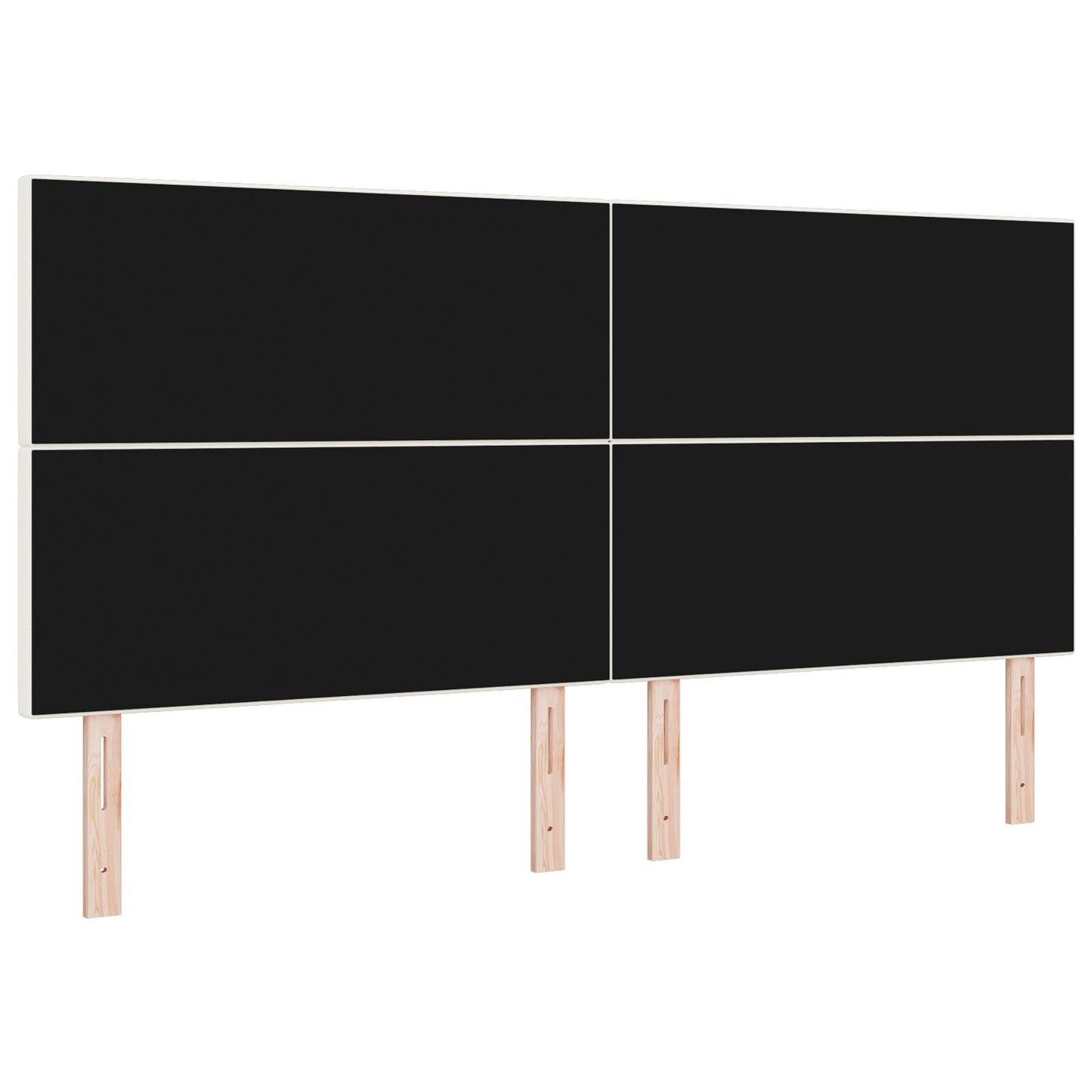 Testiera vidaXL Design Semplice Crema 200 cm in Tessuto Corduroy