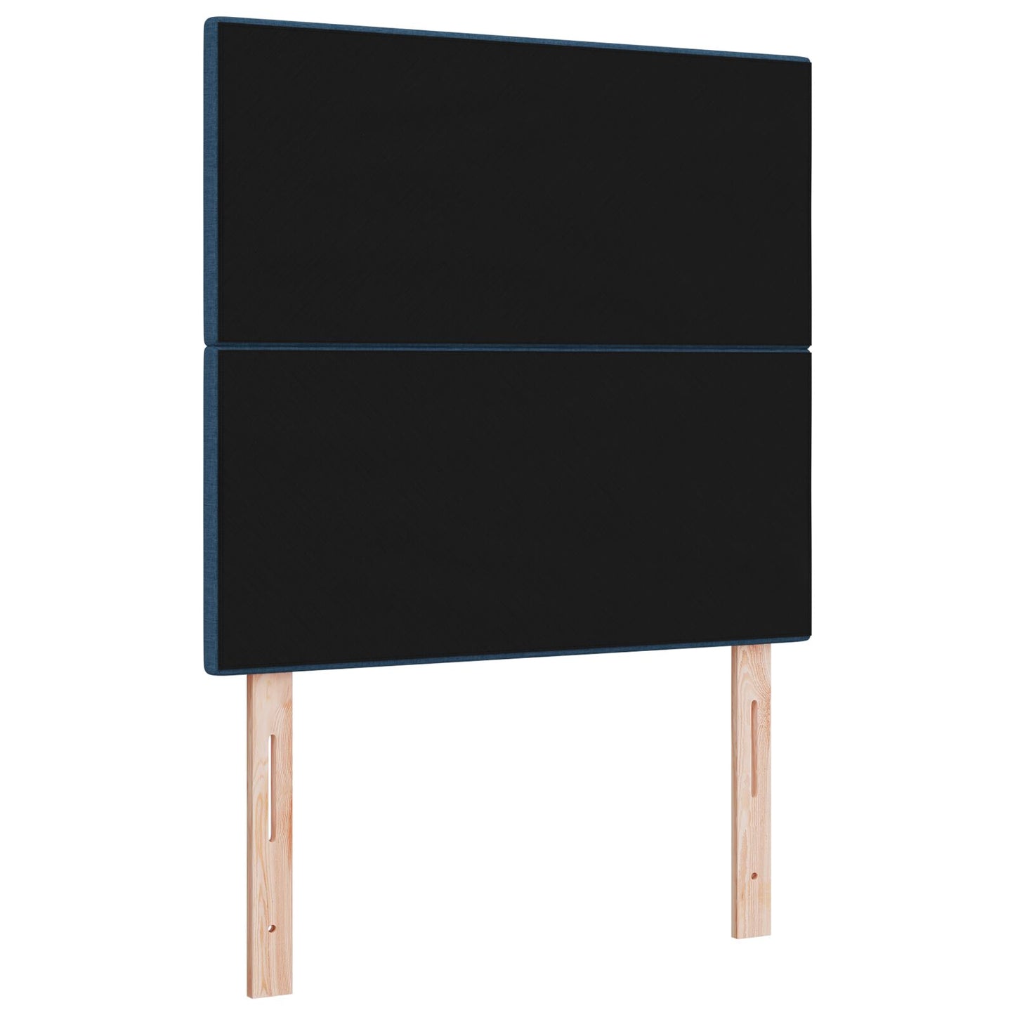 Testiera vidaXL Imbottita con Bottoni Blu 80 cm in Tessuto
