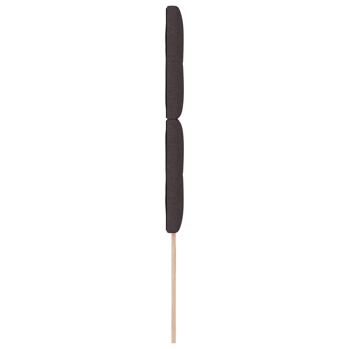 Testiera vidaXL con bottoni imbottiti marrone scuro 90 cm in tessuto